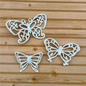 VINTAGE MCM Homco Butterfly Wall Decor Set